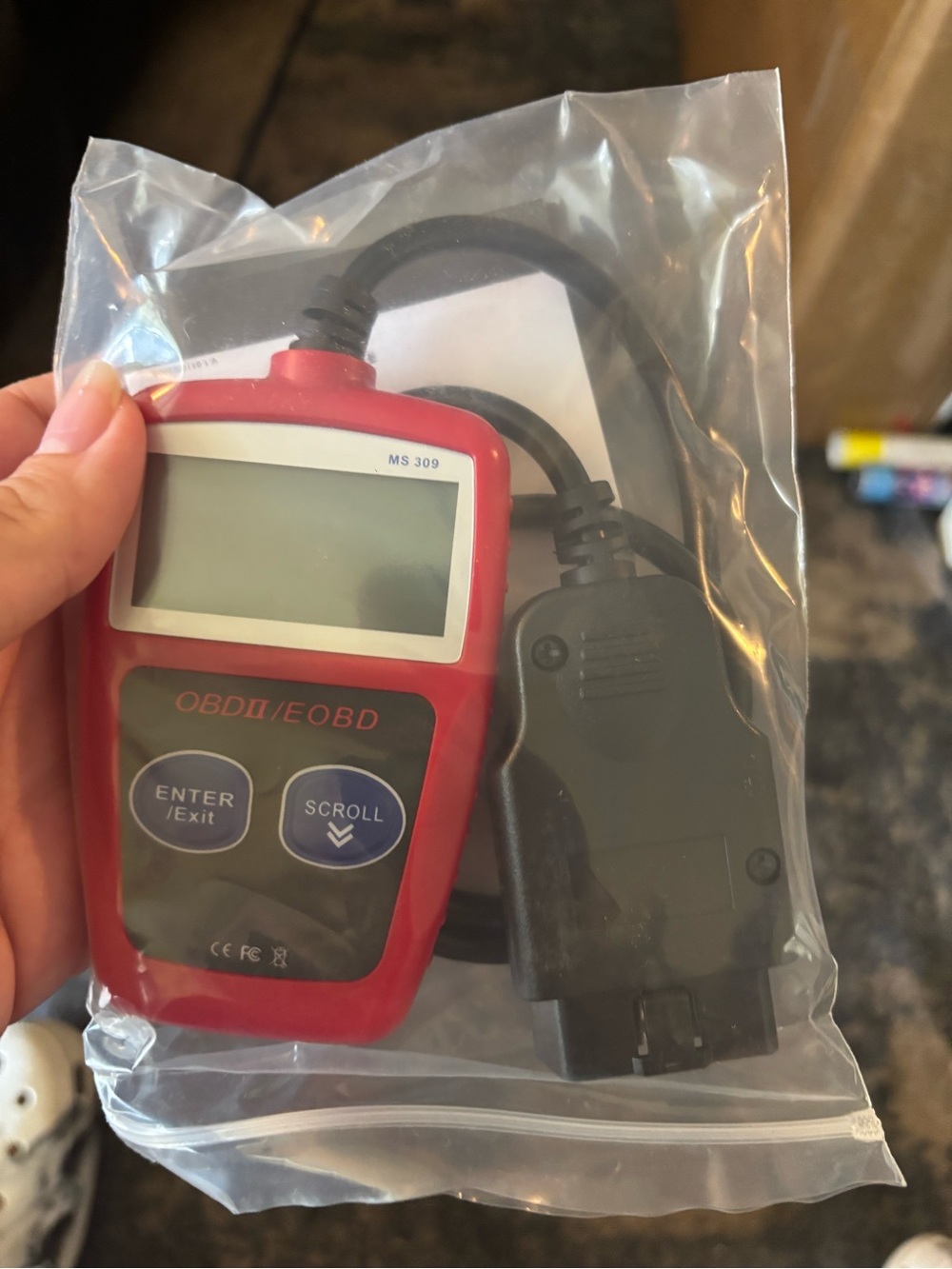 Red OBDII/EOBD Car Code Reader Scanner